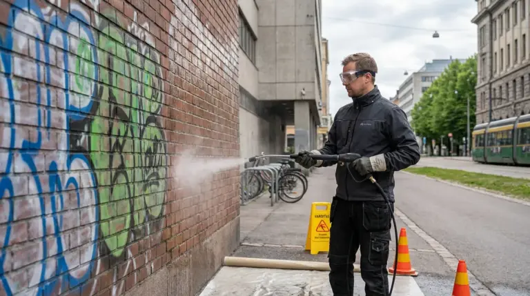 Kuinka nopeasti graffitit kannatta poistaa