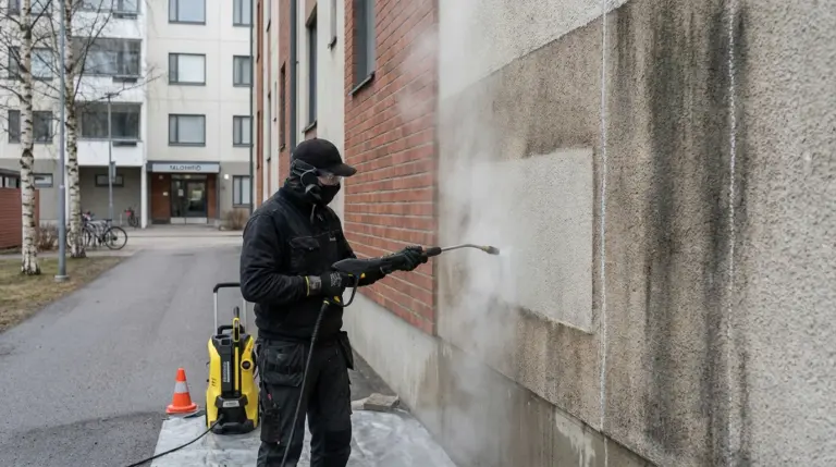 Höyrypesu vai painepesu julkisivulle?