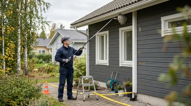 ampiaispesa pihassa tai rakenteissa